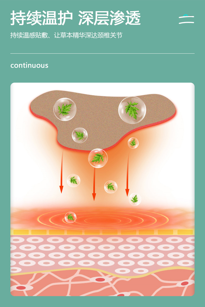 膏藥生產廠家-艾草頸椎貼持續(xù)溫護深層滲透
